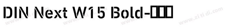 DIN Next W15 Bold字体转换